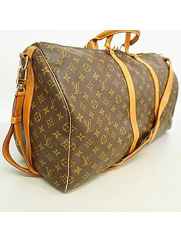 Louis Vuitton Louis Vuitton Bags - Boston Monogram Keepall Bandoulière 55 M41414 Brown Men's &amp; Women's (view 2)