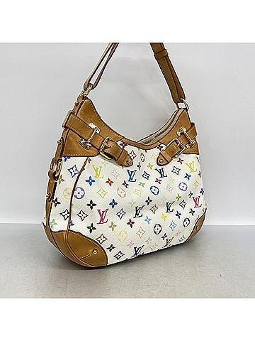 Louis Vuitton Louis Vuitton Monogram Multicolor Greta Shoulder Bag M40195 Blanc (Women's) (view 2)