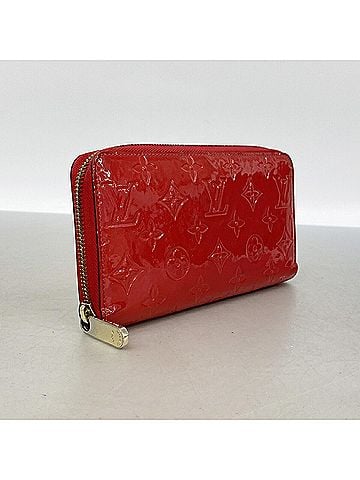 Louis Vuitton Louis Vuitton Vernis Zippy Wallet M90200 Cerise Women's Long (view 2)