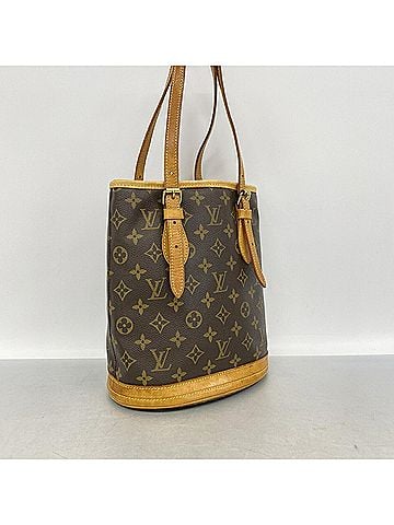 Louis Vuitton Louis Vuitton Monogram Bucket PM Tote Bag M42238 Brown (Women's) (view 2)