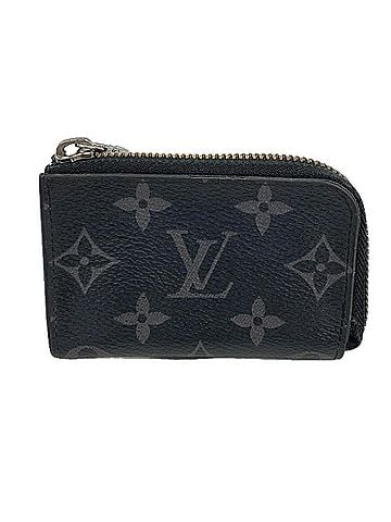 Louis Vuitton Louis Vuitton Monogram Eclipse Portemonnaie Jour Wallet/Coin Case M63536 Black Women's (view 1)