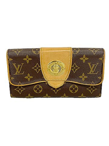 Louis Vuitton Louis Vuitton Monogram Portefeuille Boétie Long Wallet M63220 Brown Women's (view 1)