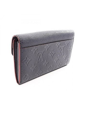 Louis Vuitton Louis Vuitton Portefeuille Sarah Monogram Empreinte Marine Rouge Bi-fold Long Wallet, Leather, Women's, Navy, M62125 (view 2)
