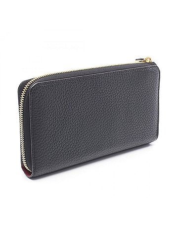 Louis Vuitton Louis Vuitton Portefeuille Comet Noir L-shaped Zipper Long Wallet, Taurillon Leather, Women's, Black, M63102 (view 2)