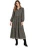 Max Studio 100% Polyester Floral Black White Wool Dress Size M - photo 1