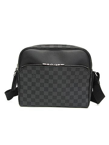 Louis Vuitton Louis Vuitton Damier Graphite DAYTON REPORTER PM N41408 Men's Shoulder Bag Damier Graphite (view 1)