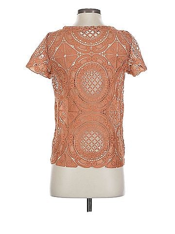 Blue Tassel Short Sleeve Blouse (view 2)