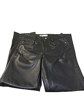 Zara Faux Leather Pants (view 1)