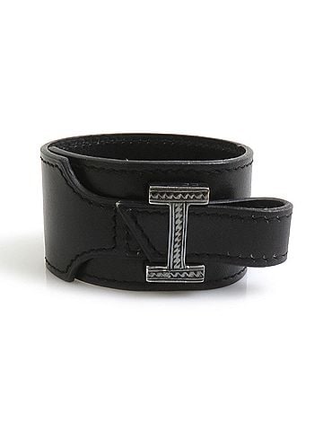 Hermès Hermes HERMES Bracelet Touareg Leather Sterling Silver 925 Black Women's e62336a (view 1)