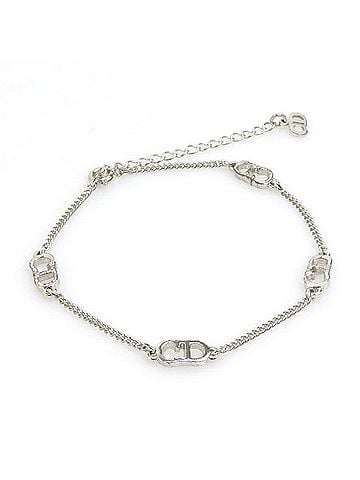 Christian Dior Christian Dior bracelet, metal, silver, women's, h32588a (view 2)