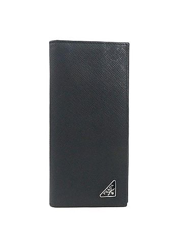Prada Prada PRADA Bi-fold long wallet, leather, black, men's h32583j (view 1)