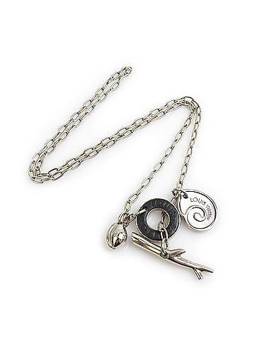 Louis Vuitton Louis Vuitton LOUIS VUITTON Necklace Sand Charms Metal Shell Silver Men's M62500 e62338a (view 2)