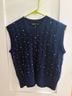 Maje Blue Sweater Vest Size 0 - photo 4