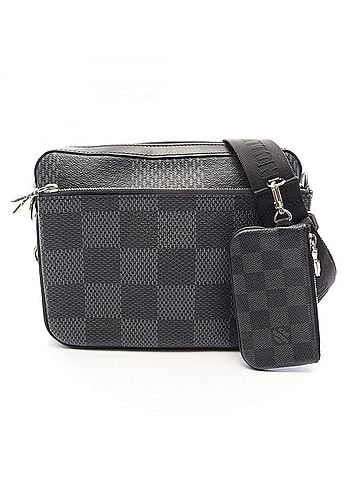 Louis Vuitton Louis Vuitton Trio Messenger Damier Graphite Shoulder Bag/Handbag, Coated Canvas and Leather, Women's, Black (N50017) (view 1)