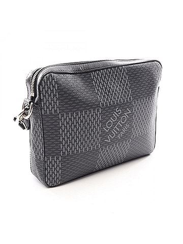 Louis Vuitton Louis Vuitton Trio Messenger Damier Graphite Shoulder Bag/Handbag, Coated Canvas and Leather, Women's, Black (N50017) (view 2)