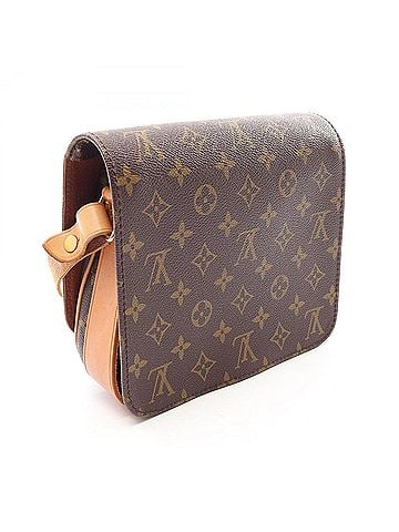 Louis Vuitton Louis Vuitton LOUIS VUITTON Cartouchiere MM Monogram Shoulder Bag Handbag Coated Canvas Leather Women's Brown M51253 (view 2)