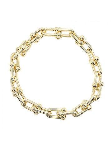 Tiffany & Co. Tiffany &amp; Co. Hardware Medium Bracelet, 18K (Yellow Gold), Men's/Women's, Gold Tone (view 1)