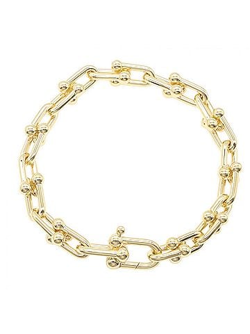 Tiffany & Co. Tiffany &amp; Co. Hardware Medium Bracelet, 18K (Yellow Gold), Men's/Women's, Gold Tone (view 2)