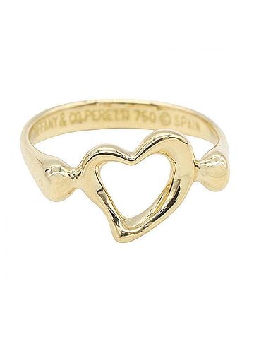 Tiffany & Co. Tiffany &amp; Co. Elsa Peretti Open Heart Ring - 18K Yellow Gold Women's Jewelry (view 2)