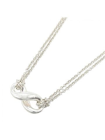 Tiffany & Co. Tiffany &amp; Co. Infinity Necklace, Sterling Silver 925, Women's Jewelry, Tone (view 1)