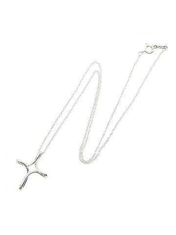 Tiffany & Co. Tiffany &amp; Co. Infinity Cross Necklace, Sterling Silver 925, Women's Jewelry, Tone (view 2)