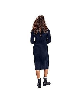 Madewell Ribbed Midi Wool Sweater Dress Casual Dress (view 2)
