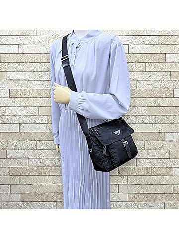 Prada Prada Shoulder Bag, Nylon, Black, Men's &amp; Women's, PRADA (view 2)