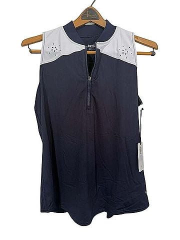 JoFit Cutaway Rib Mock Sleeveless Top (view 1)