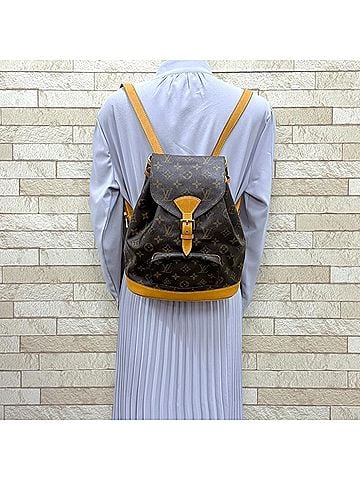 Louis Vuitton Louis Vuitton Montsouris MM LV Monogram Backpack/Daypack Canvas M51136 Women's LOUIS VUITTON (view 2)