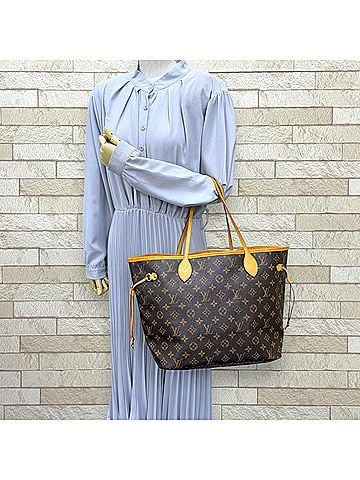 Louis Vuitton Louis Vuitton Neverfull MM LV Monogram Tote Bag, Canvas M41177 Brown, Women's LOUIS VUITTON (view 2)