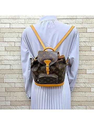 Louis Vuitton Louis Vuitton Mini Montsouris Monogram Backpack/Daypack, Canvas M51137, Women's LOUIS VUITTON (view 2)