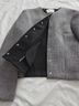 H&M Checkered-gingham Houndstooth Black White Jacket Size S - photo 10