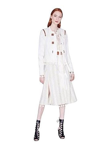 Altuzarra Blanche Grosgrain Tie Pom Pom Dress Cocktail Dress (view 2)
