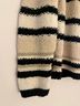 Talbots Stripes Black Tan White Cardigan Size M - photo 6