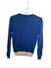 ModCloth Graphic Blue Yellow Green White Pullover Sweater Size S - photo 2