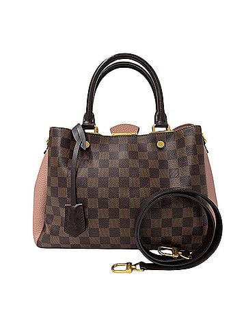 Louis Vuitton Louis Vuitton LOUIS VUITTON Damier Handbag for Women, Brand Handbag/Shoulder Bag, 2-way, Canvas, Brittany Magnolia, Ebene, N41674, Brown/Pink (view 1)