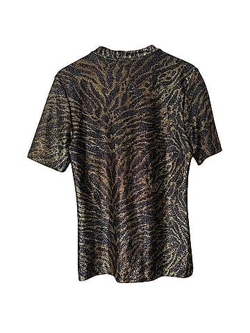 Ganni Lurex T-Shirt Short Sleeve T-Shirt (view 2)