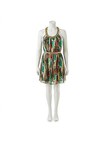 Wish Splash Dress in Green (view 1)