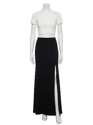 Mignon Two Piece Set in Black/White (view 1)