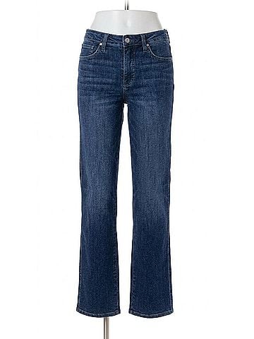 Judy Blue Women's Dahlia Fid Rise Tummy Control Classic Straight Jeans in Blue (view 1)