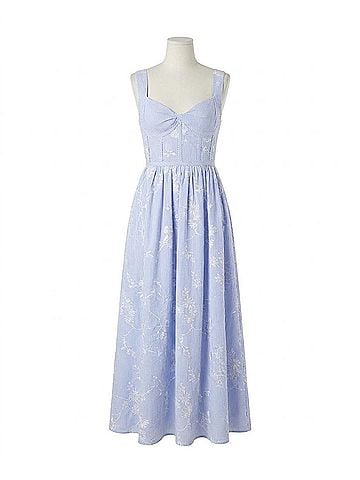 Hunter Bell Gracie Midi Dress in Sullivan Stripe (view 1)