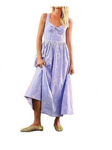 Hunter Bell Gracie Midi Dress in Sullivan Stripe (view 2)