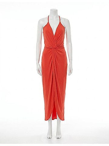 Young Fabulous & Broke Women's Siren Jersey Slip Dress in Lava Solid (view 1)