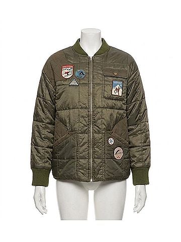 Sea New York Eira Quilted Puffer Jacket in Olive (view 1)