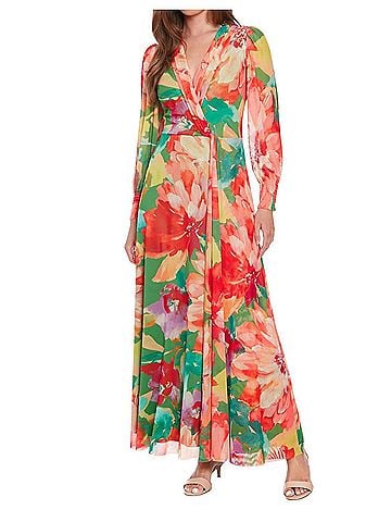 London Times Ruth Maxi Dress in Green (view 2)