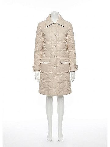 Dea Marmont Leather Coat in Nude (view 1)