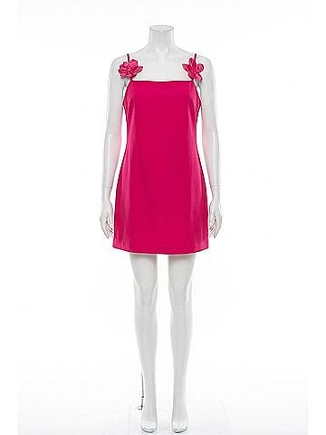 INA Azalea Sleeveless Flower Straps Mini Dress in Hot Pink (view 1)