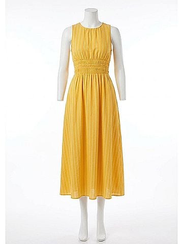 Faithfull the Brand Jean Midi Dress in Citrus (view 1)