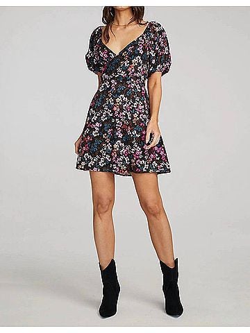 Saltwater LUXE Bria Mini Dress in Multicolored (view 2)