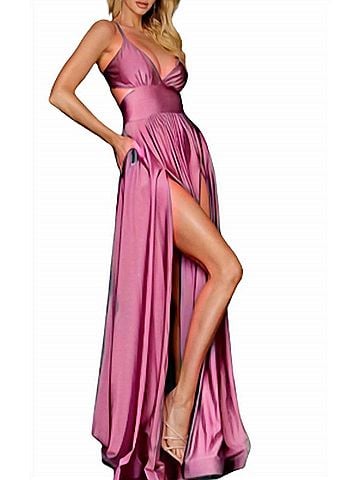 Jessica Angel Side Cut A-Line Jersey in Ash Rose (view 2)